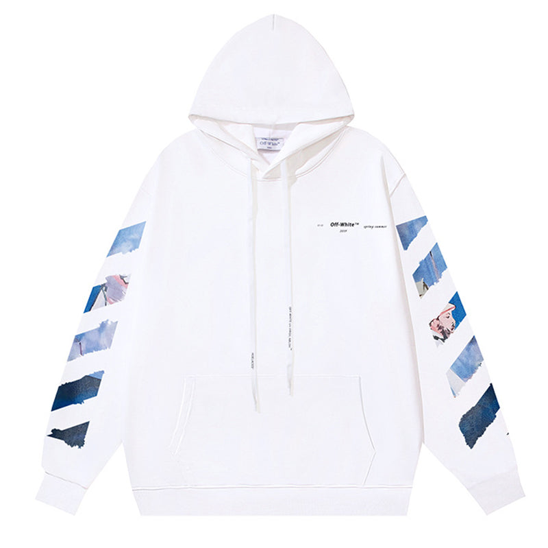 Off-White Monet Impressionism Arrow Hoodie – Painting Print