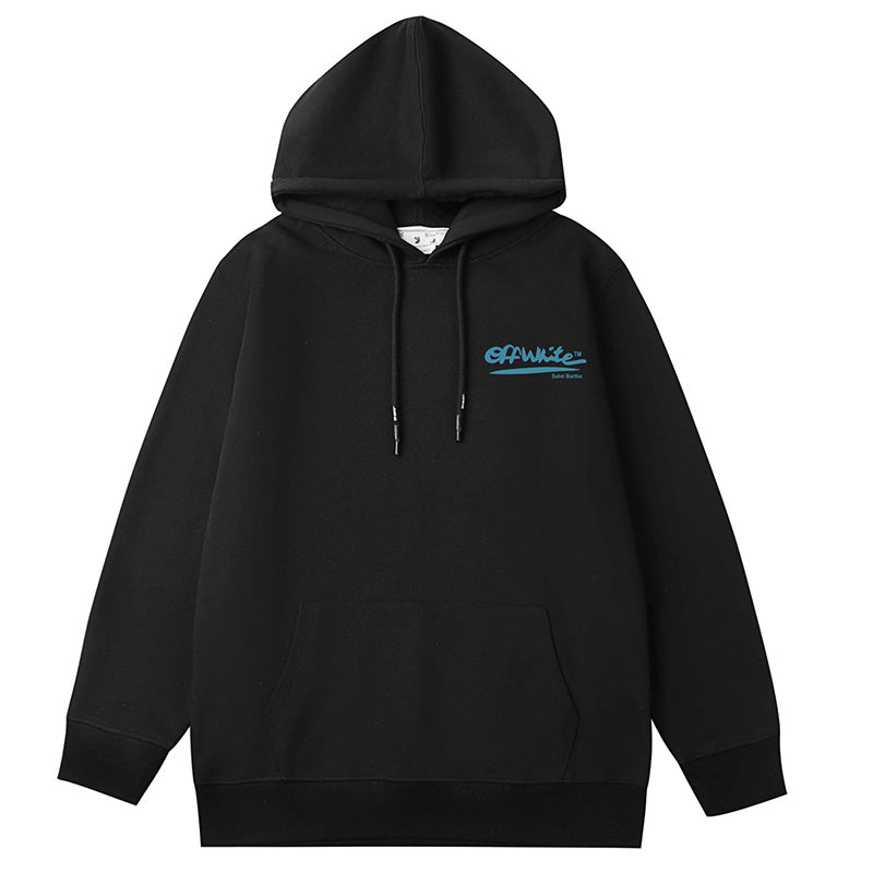 Off-White Saint Barths Script Logo Hoodie – Resort Streetwear