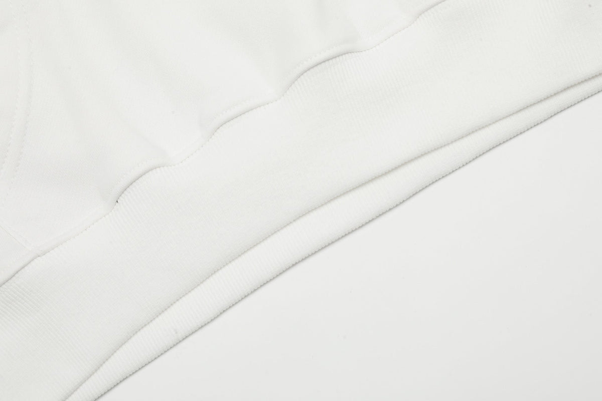 Off-White Men's Scratch Arrow Popover Hoodie — White / Black