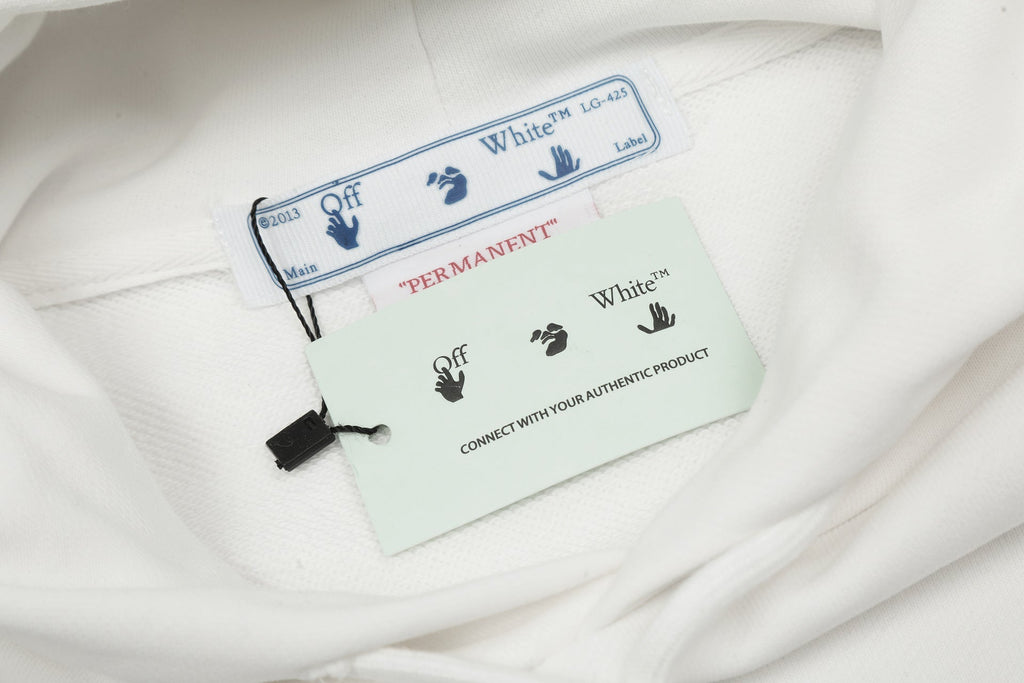 Off-White Gradient Arrow Slim Hoodie — Black / White
