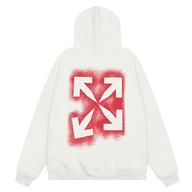 Off-White Stencil Hoodie — White / Black