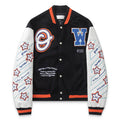 OFF WHITE Multicolour Wool Patchwork Bomber Jacket – Black
