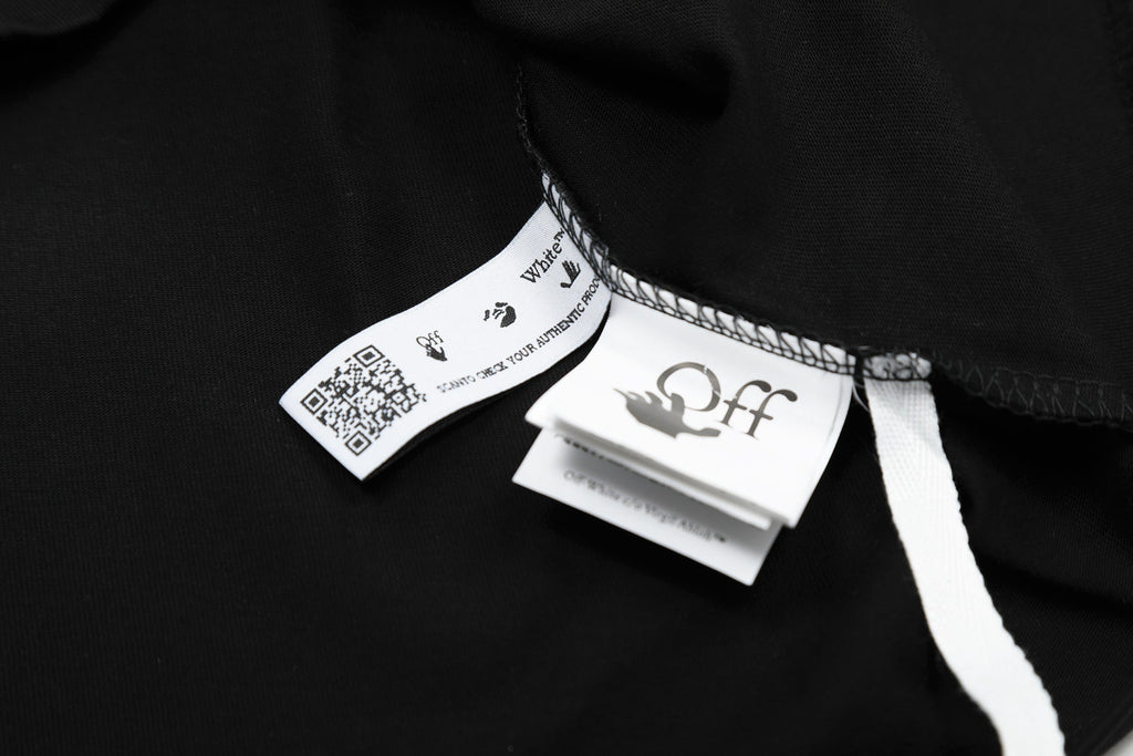 Off-White Alphabet Arrow Pattern T-Shirt (Black/White)