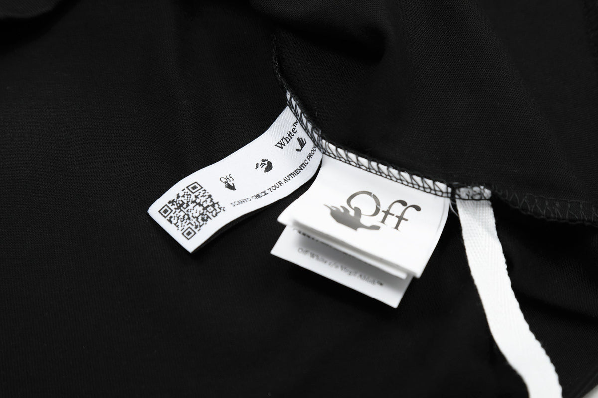 Off-White Alphabet Arrow Pattern T-Shirt (Black/White)