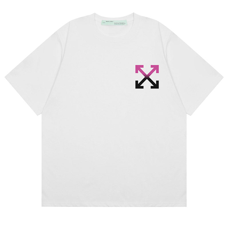 Off-White Gradient Arrow Pattern T-Shirt — White / Black