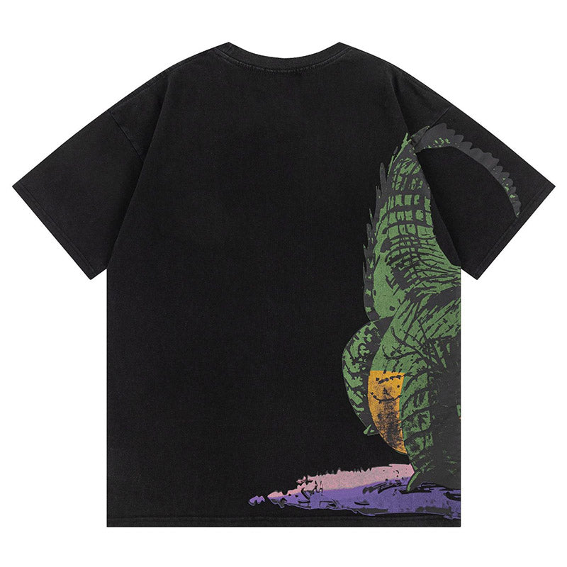 Off-White Animal Printed Crewneck T-Shirt — Black