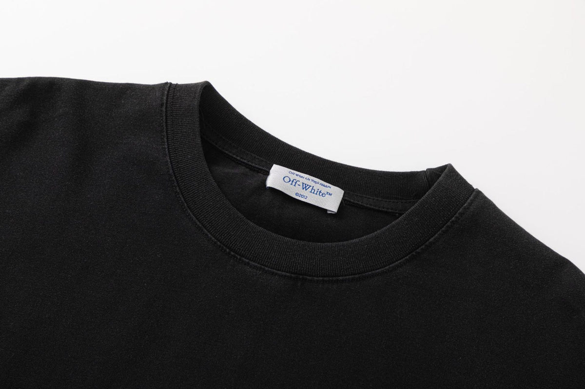 Off-White Animal Printed Crewneck T-Shirt — Black