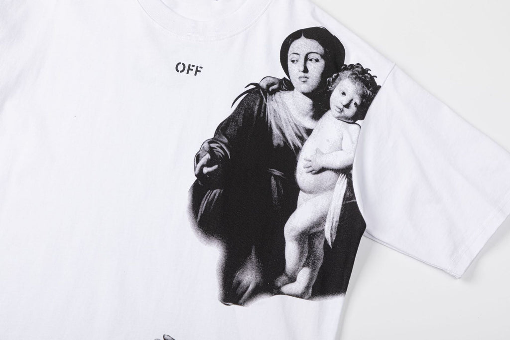 Off-White Blurred Mary Skater T-Shirt — White