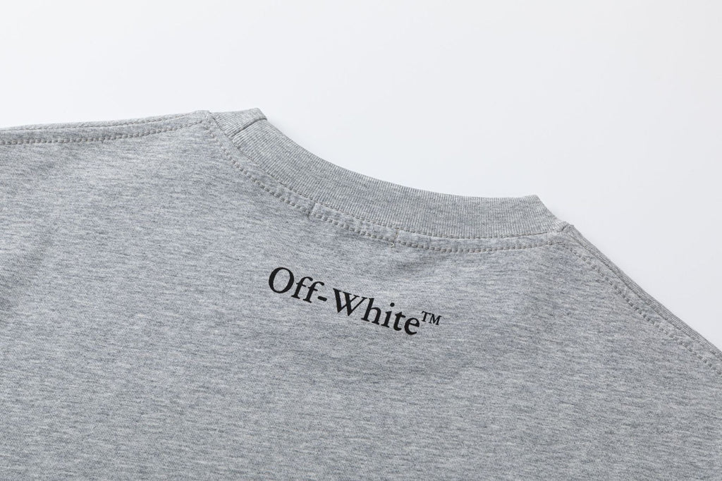 Off-White Fresco Oval T-Shirt — Grey / Black / White