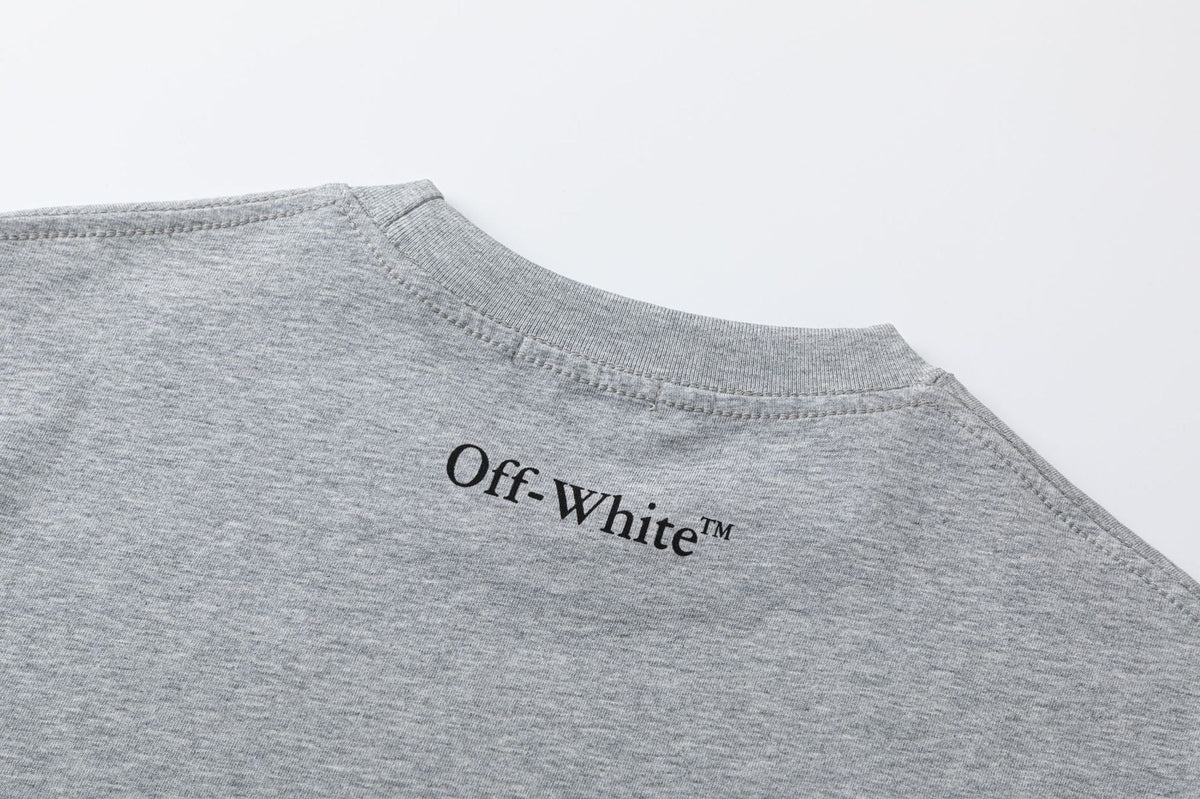 Off-White Fresco Oval T-Shirt — Grey / Black / White
