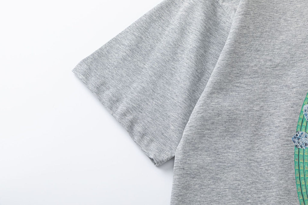 Off-White Fresco Oval T-Shirt — Grey / Black / White