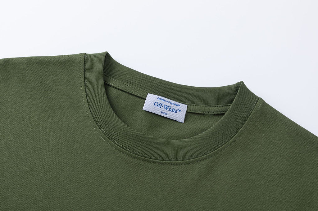 Off-White Shared Logo T-Shirt — Green / Black / White