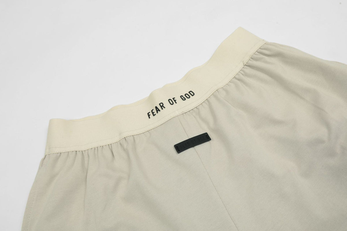 Fear of God Cotton-Jersey Pyjama Sweatshorts – Beige / Black