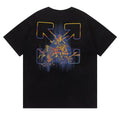 Off-White Cotton Cherub Print T-Shirt — Black / White