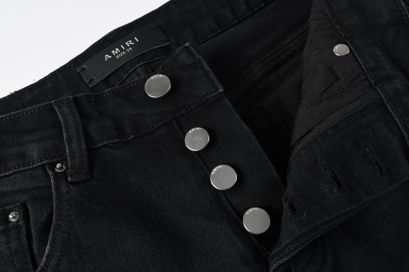 AMIRI Slim Fit Distressed Jeans – Full Length Denim