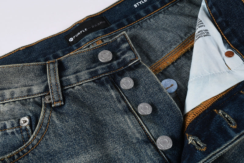 Purple Brand Jeans #9120 – Light Blue Distressed Straight Leg