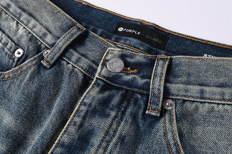 Purple Brand Jeans #9120 – Light Blue Distressed Straight Leg
