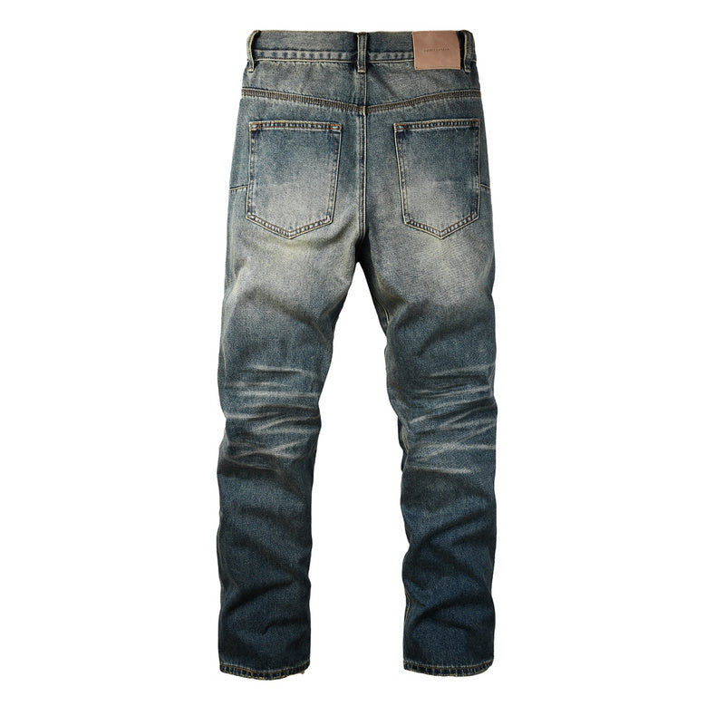 Purple Brand Jeans #9120 – Light Blue Distressed Straight Leg