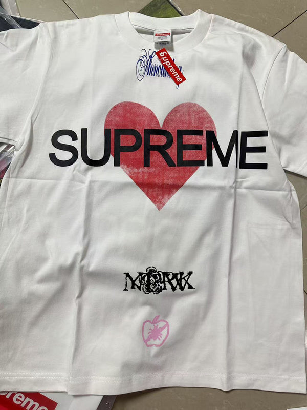 Supreme 25SS Announcing Tee — Black / White