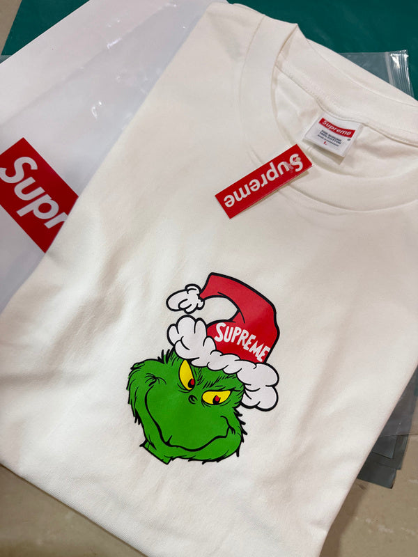 Supreme FW24 Grinch Tee — Black / White