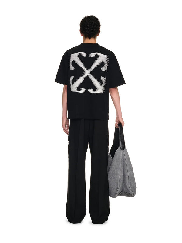 Off-White Arrow Logo Back T-Shirt — Black / Grey / Green