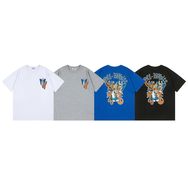 Off-White Gang Skate T-Shirt — Blue / Black / Grey / White