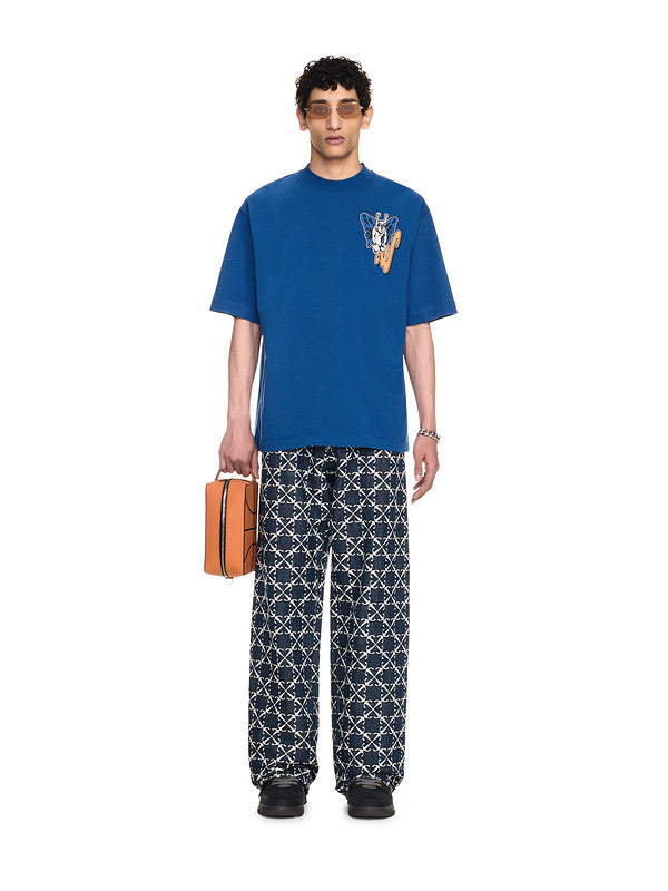 Off-White Gang Skate T-Shirt — Blue / Black / Grey / White