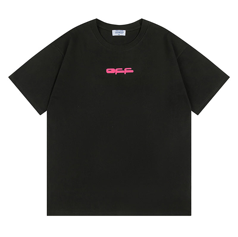 Off-White Cartoon Print T-Shirt — Black / White