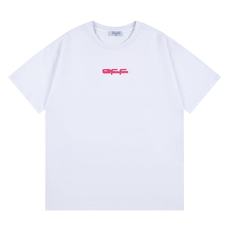 Off-White Cartoon Print T-Shirt — Black / White