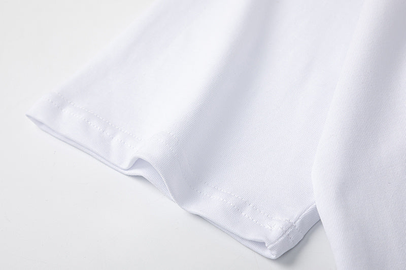Off-White Blue Arrow Logo Back T-Shirt — White / Black