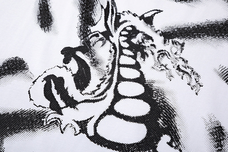 Off-White Dragon Arrow Skate T-Shirt — Black / White