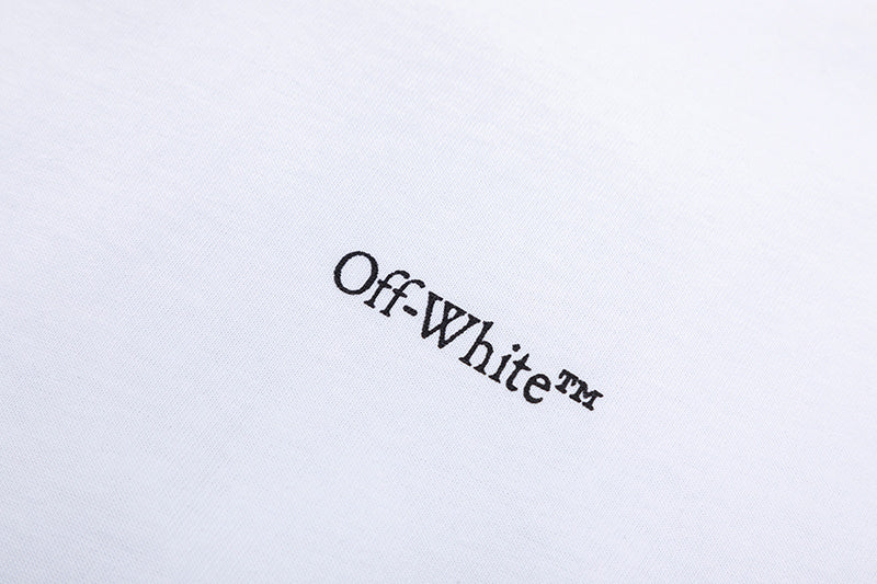 Off-White Logo Detail T-Shirt — Black / White