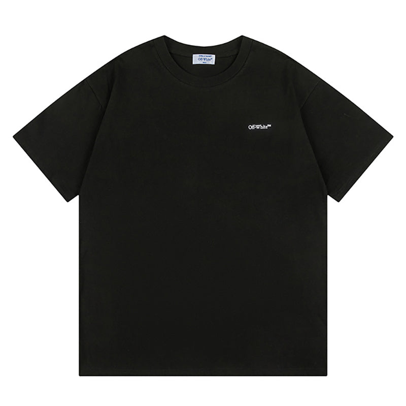 Off-White Logo Detail T-Shirt — Black / White