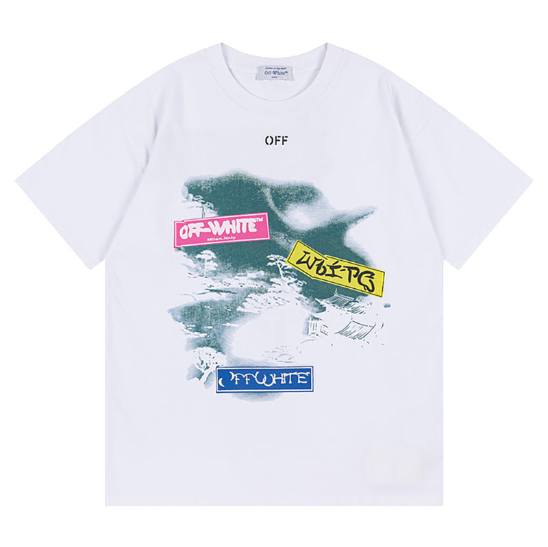 Off-White Type Sticker T-Shirt — Black / White