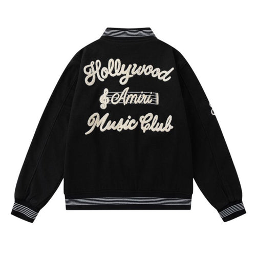AMIRI Hollywood Club Jacket – Black Wool Blend