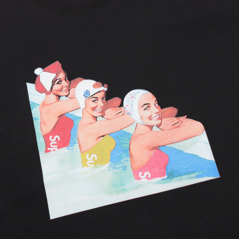 Supreme Swimmers Tee — Black / White