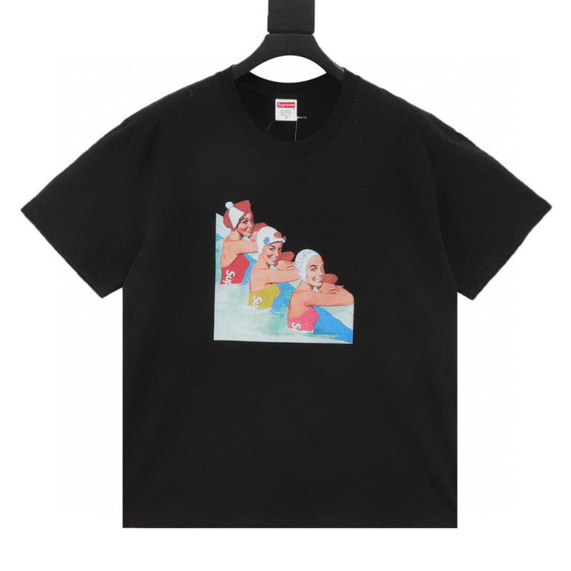 Supreme Swimmers Tee — Black / White