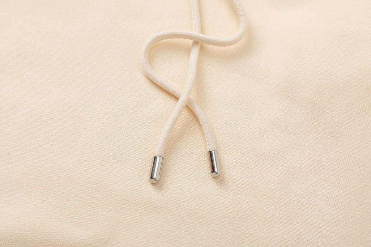 OFF WHITE Spray Logo Hoodie – Apricot & Black