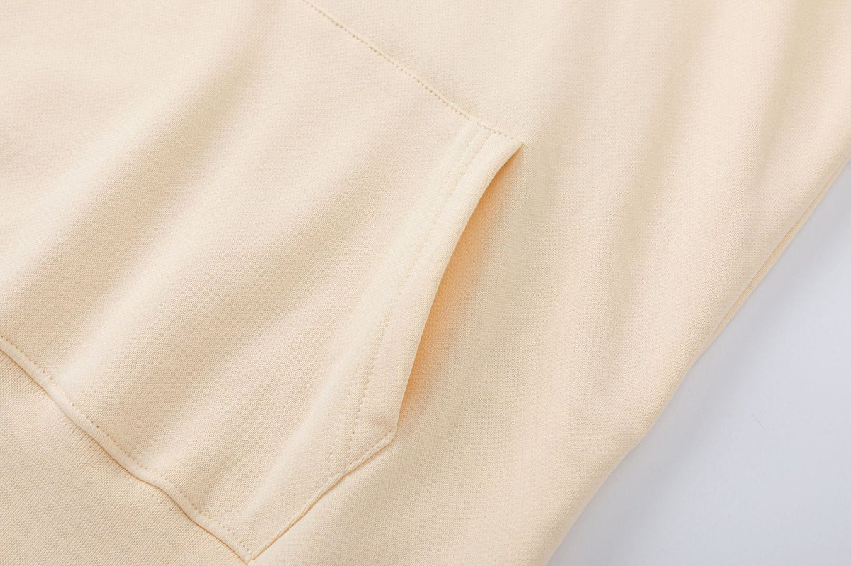 OFF WHITE Spray Logo Hoodie – Apricot & Black