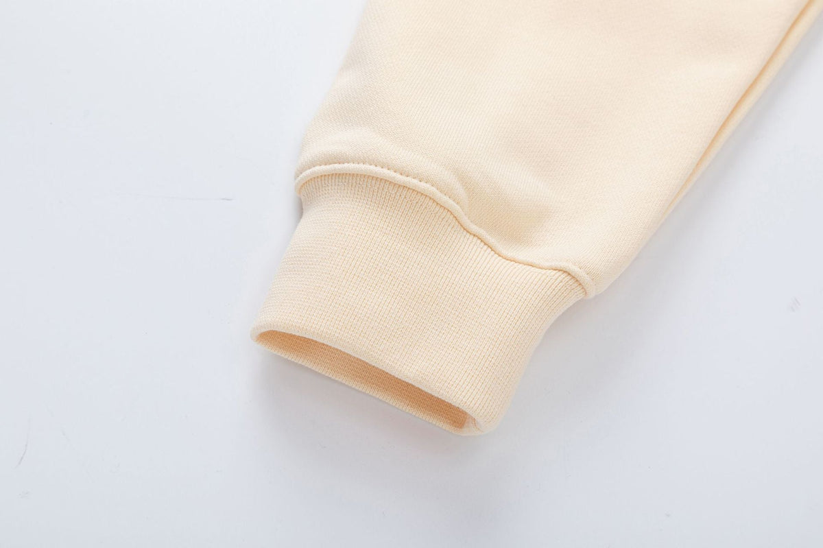 OFF WHITE Spray Logo Hoodie – Apricot & Black