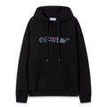 OFF WHITE Col S. Matthew Stripe Logo Hoodie – Black & White