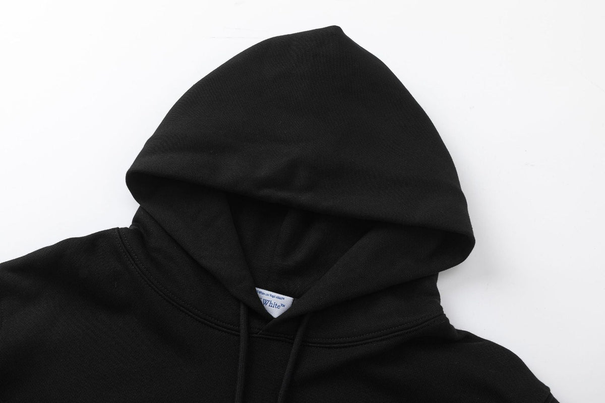 OFF WHITE Fresco Car Skate Hoodie – Black