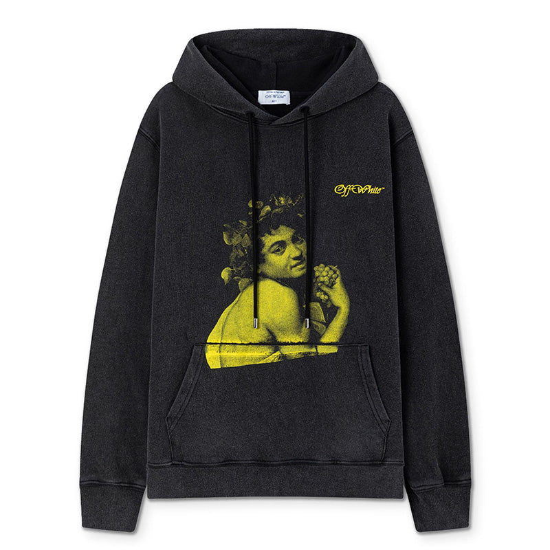 OFF WHITE Young Bacchus Print Hoodie – Black