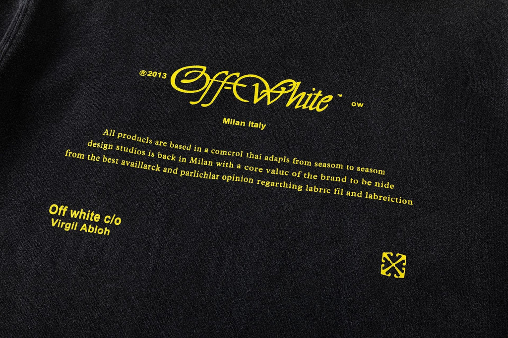 OFF WHITE Young Bacchus Print Hoodie – Black