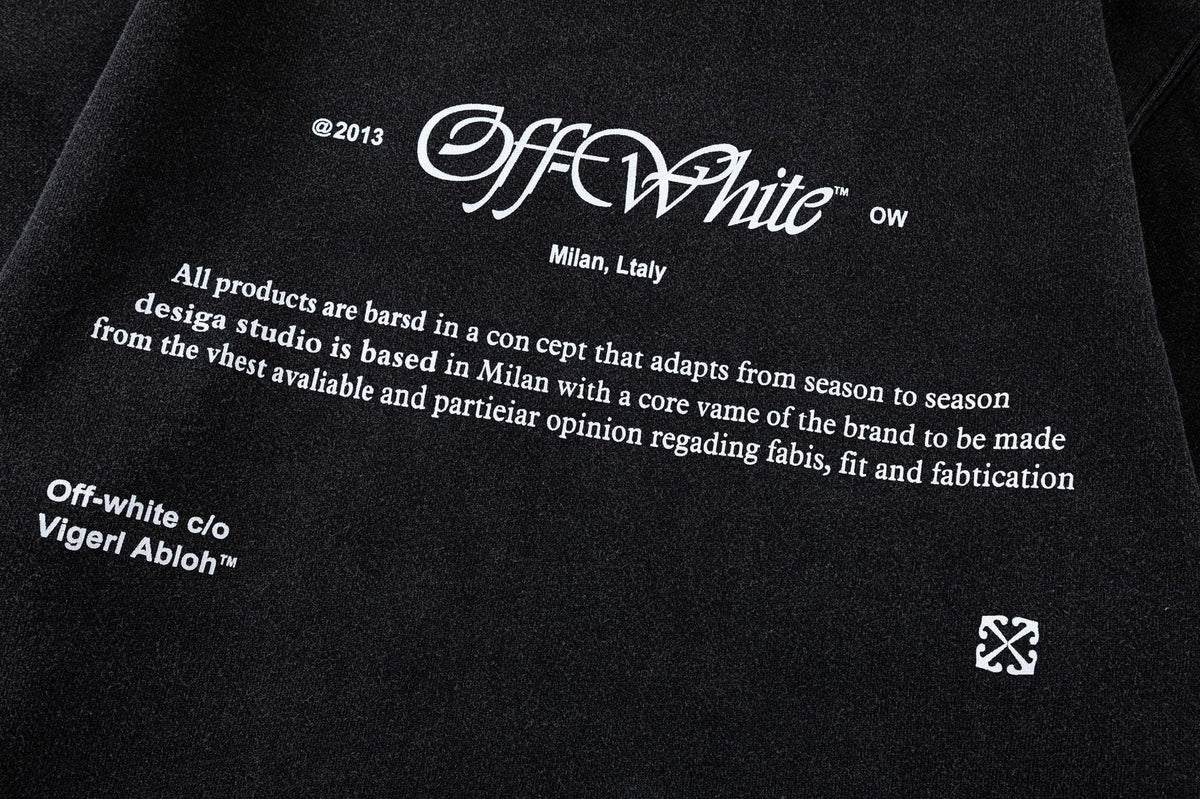 Off-White Script Mary Hoodie – Renaissance Art Graphic