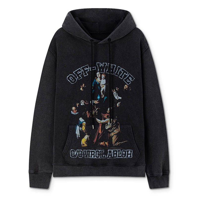 OFF WHITE C/O Virgil Abloh Madonna Caravaggio Hoodie – Black