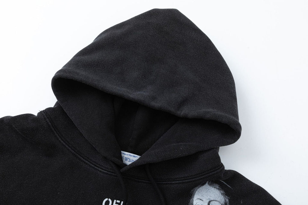 OFF WHITE Blurred Mary Hoodie – Black