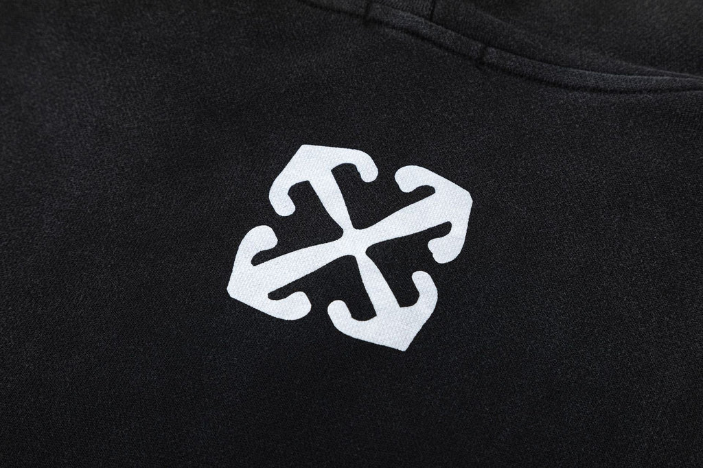 OFF WHITE Blurred Mary Hoodie – Black