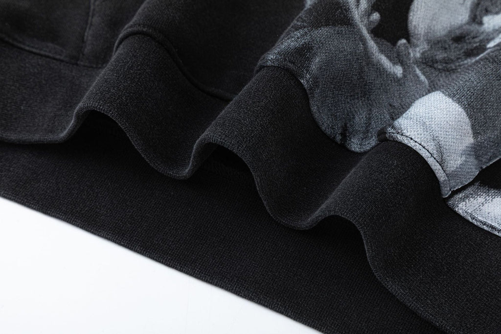 OFF WHITE Blurred Mary Hoodie – Black