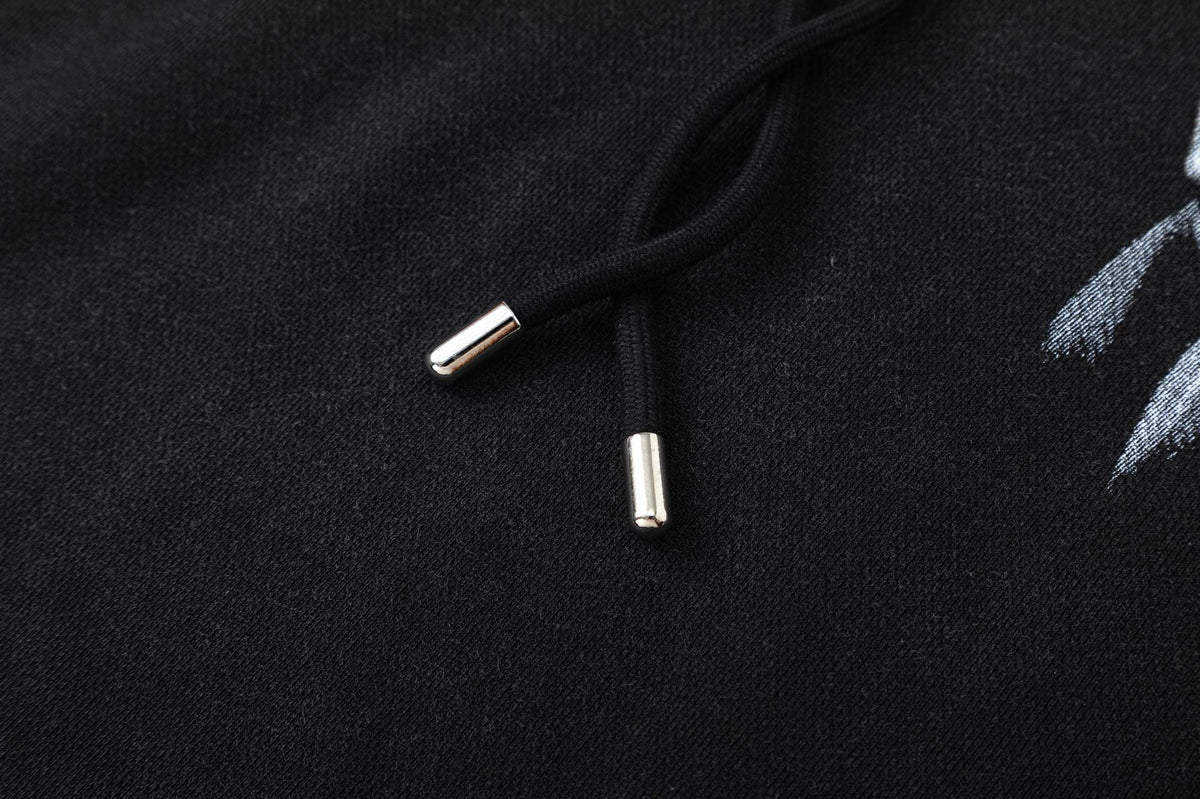 OFF WHITE Blurred Mary Hoodie – Black